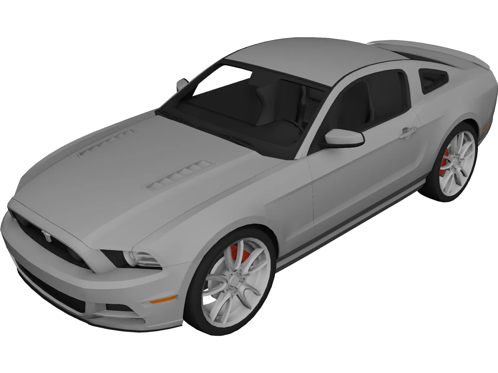 Ford Mustang 3D Model main preview