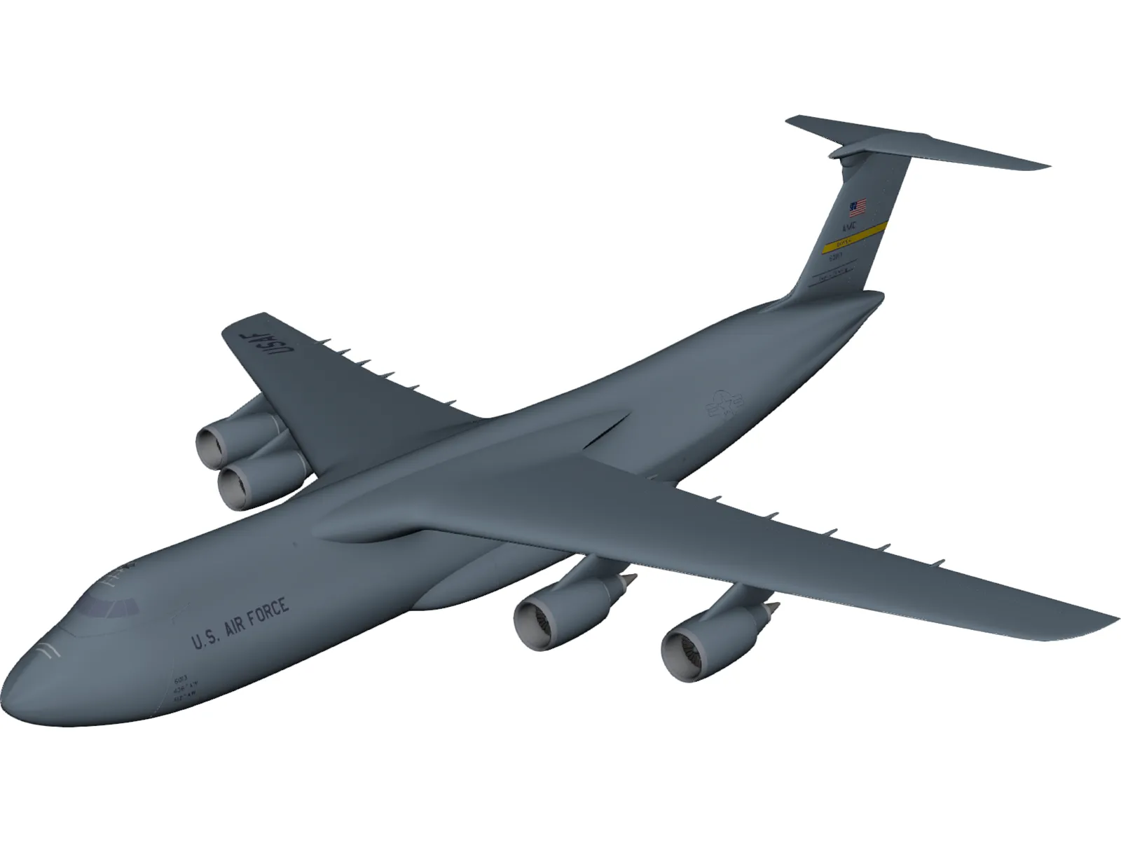C-5 Galaxy 3D Model main preview