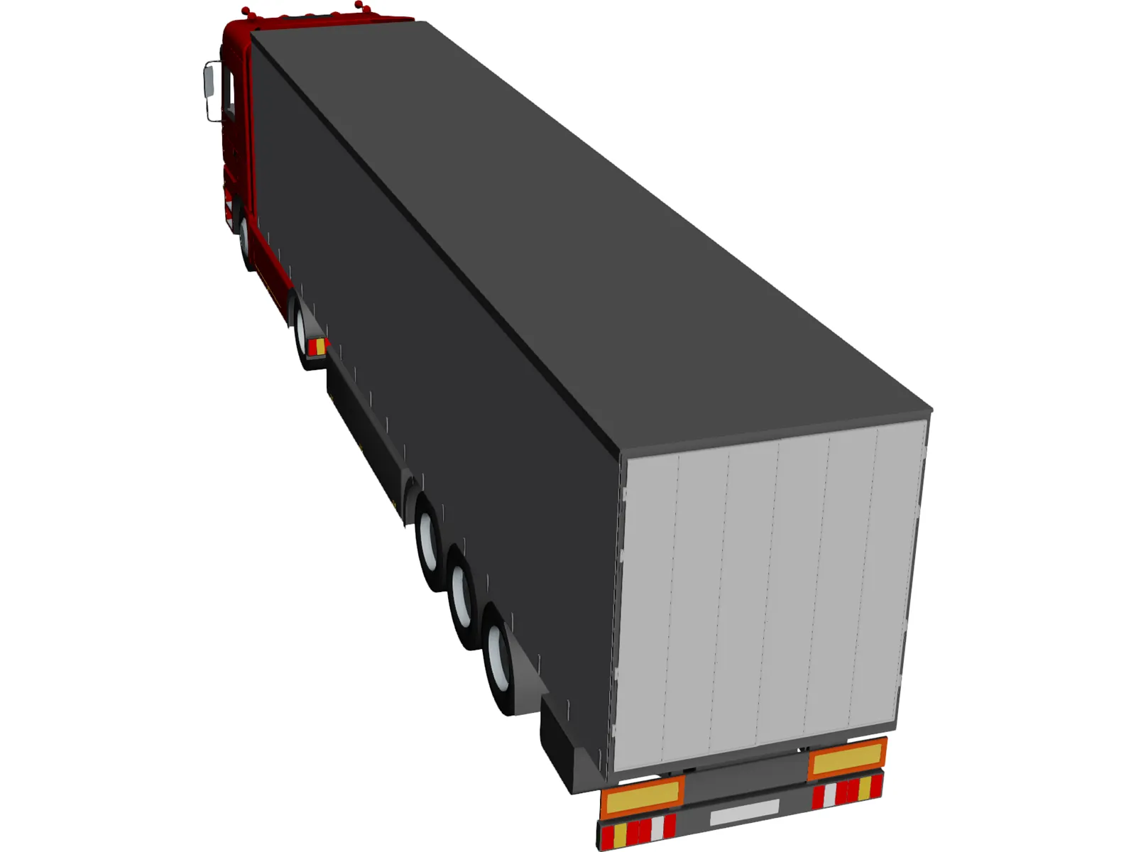 Mercedes-Benz Actros 3D Model main preview