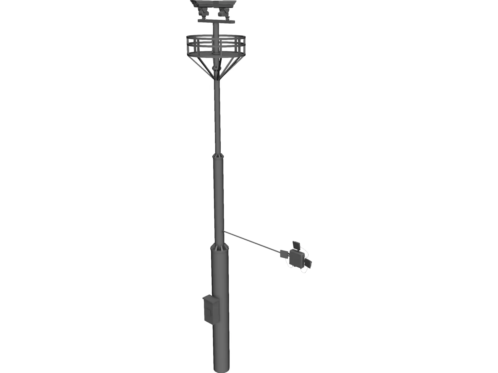 DSRC Traffic Camera 3D Model main preview