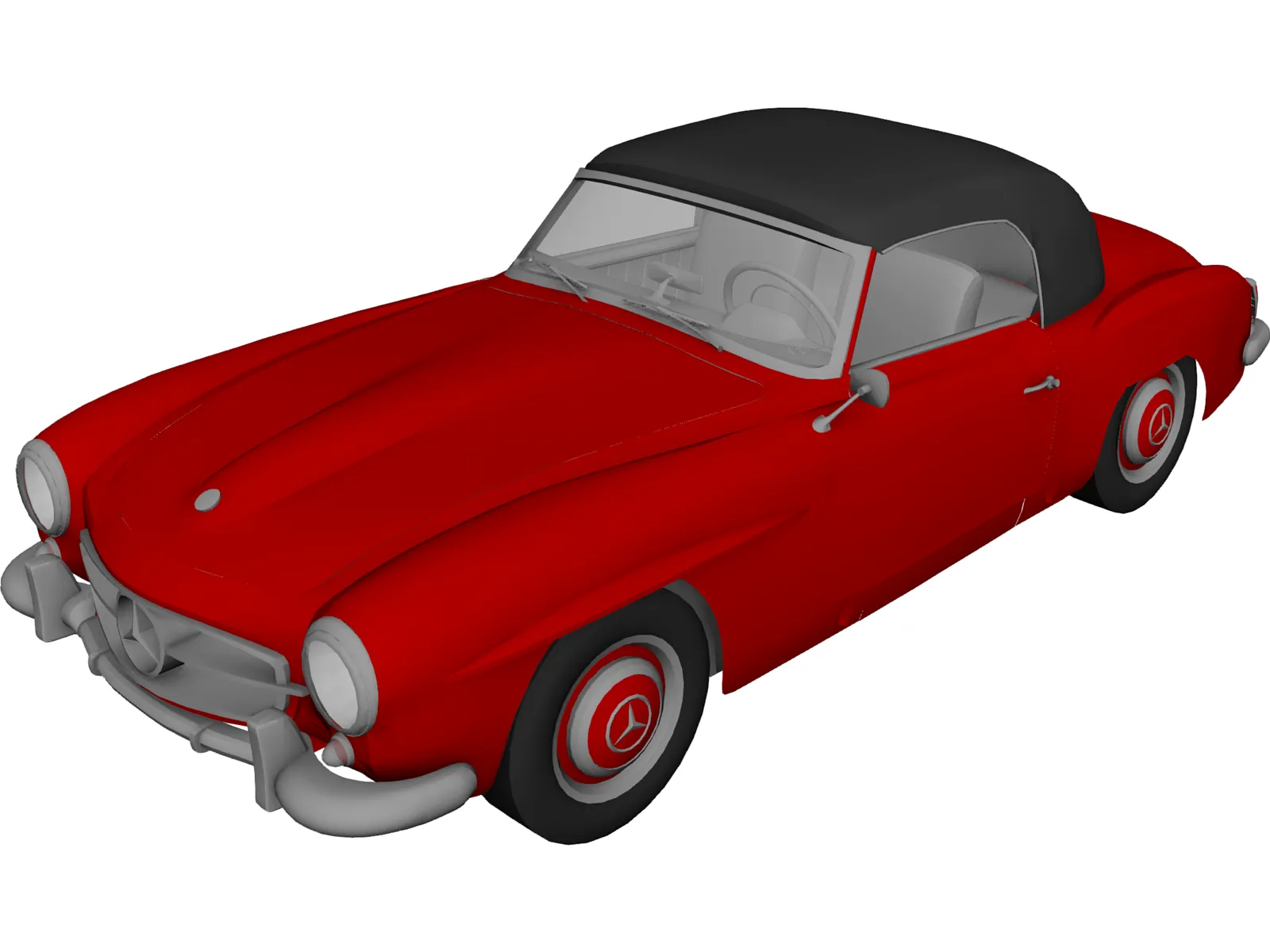 Mercedes-Benz 190SL (1955) 3D Model main preview