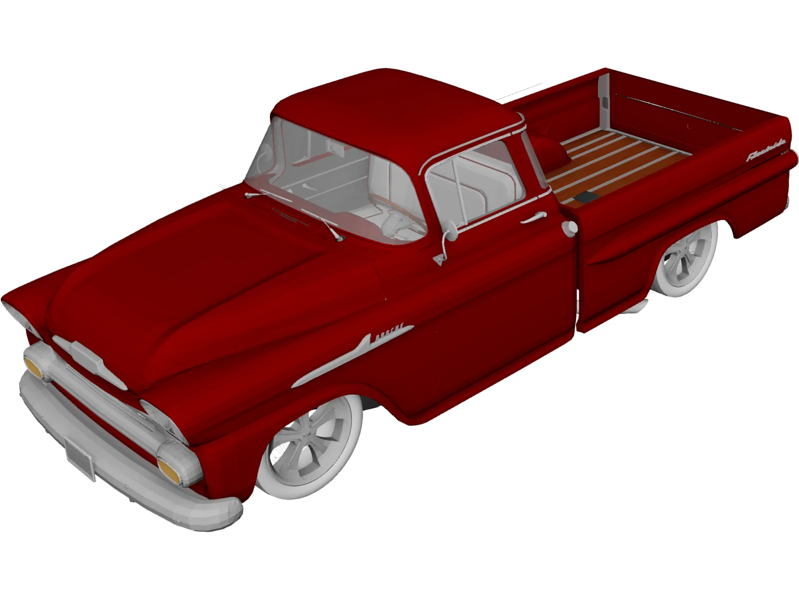 Chevrolet Apache Fleetside (1958) 3D Model main preview