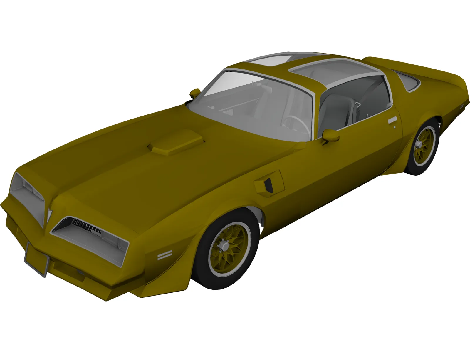 Pontiac Trans Am (1977) 3D Model main preview
