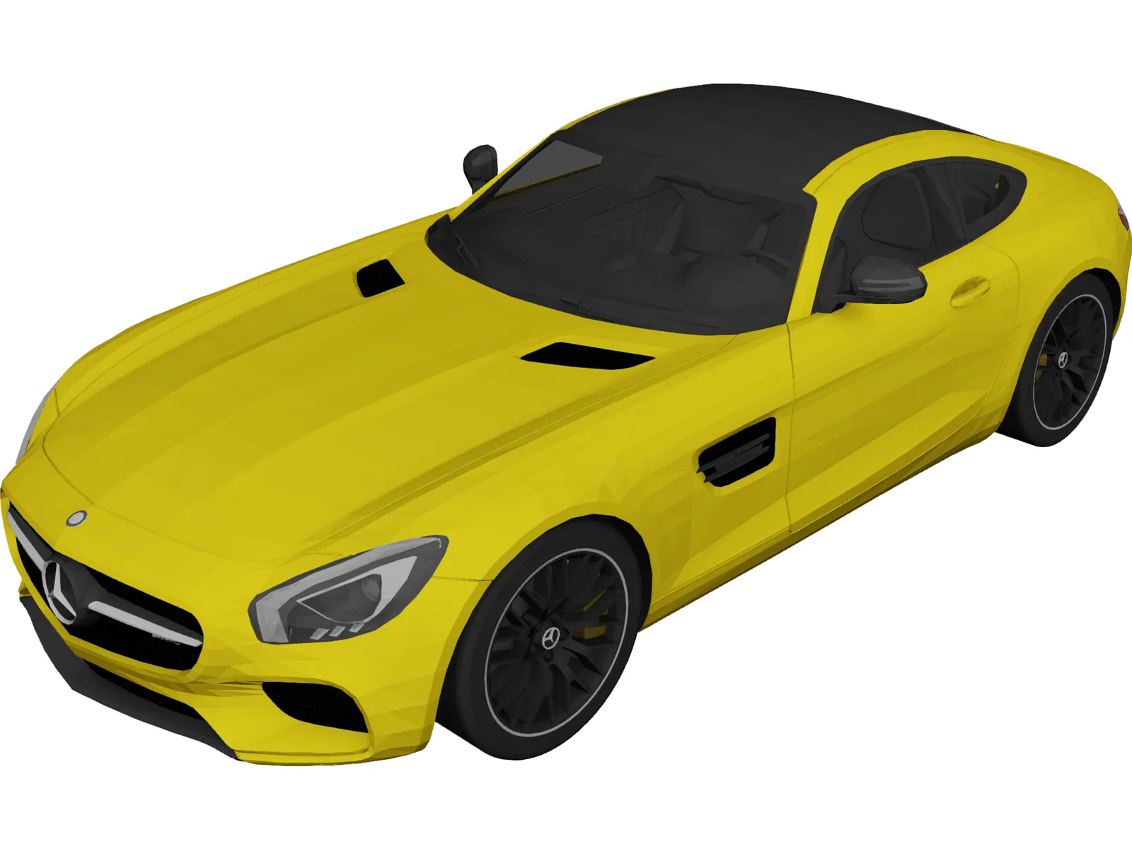 Mercedes-Benz AMG GT (2016) 3D Model main preview