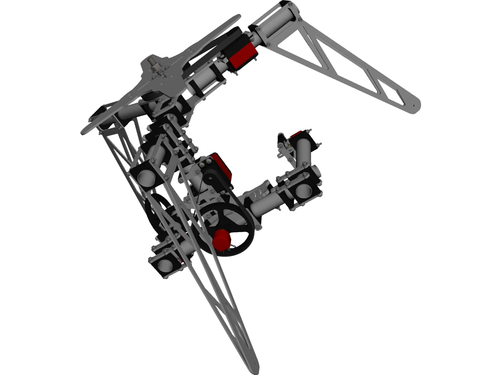 Camera Gimbal 3 Axis 3D Model main preview