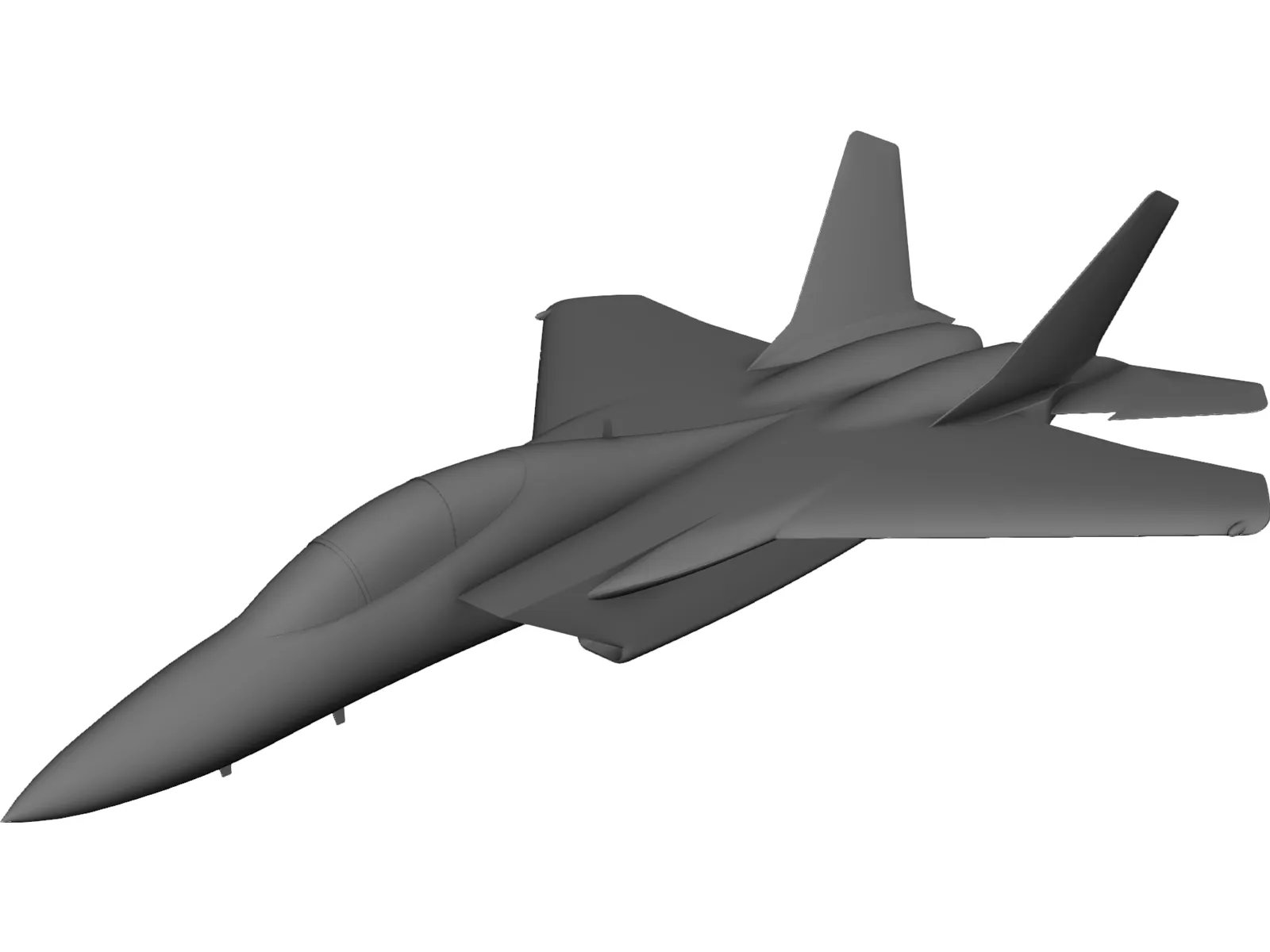 F-15 3D Model main preview
