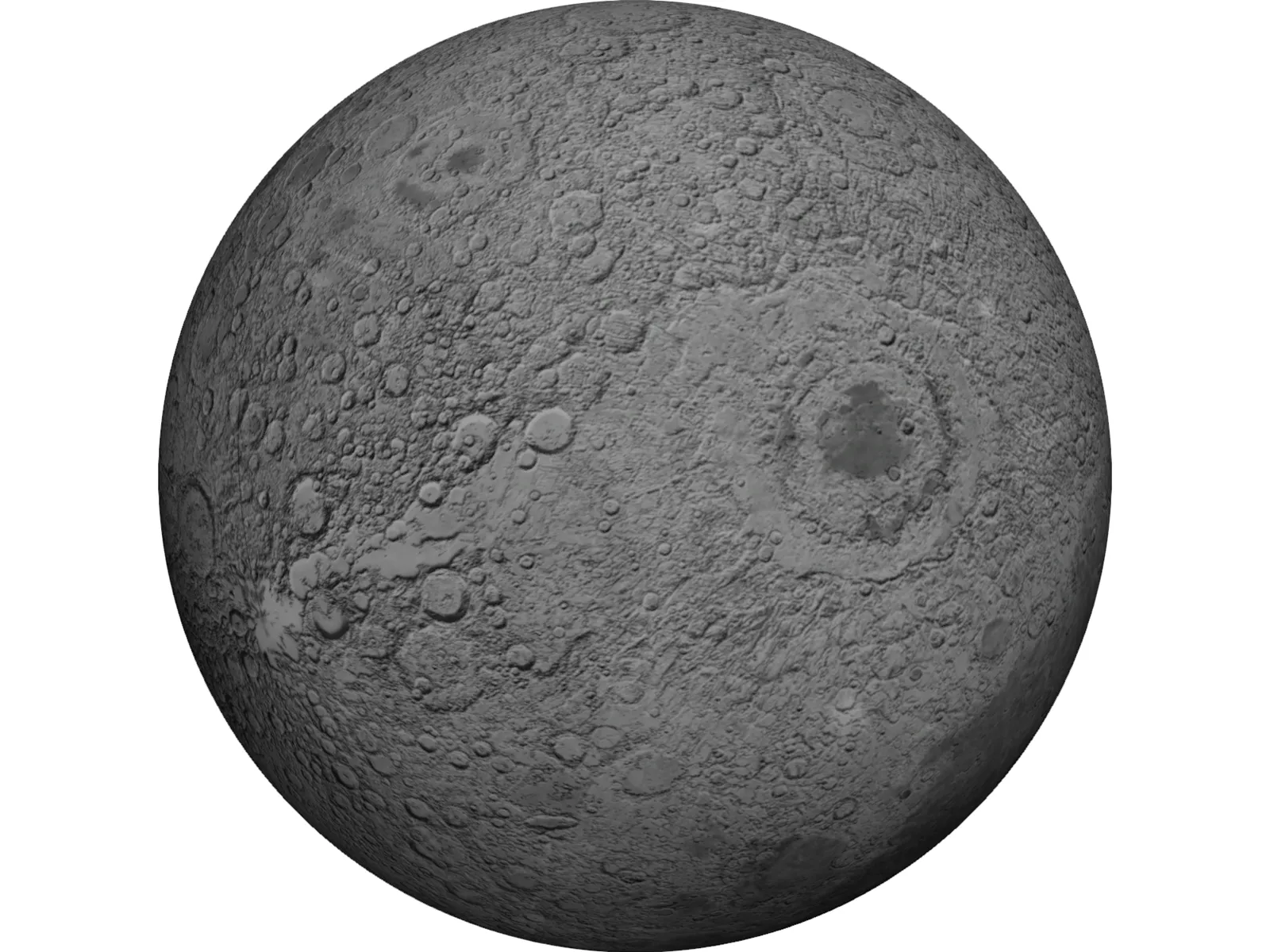 Moon 3D Model main preview