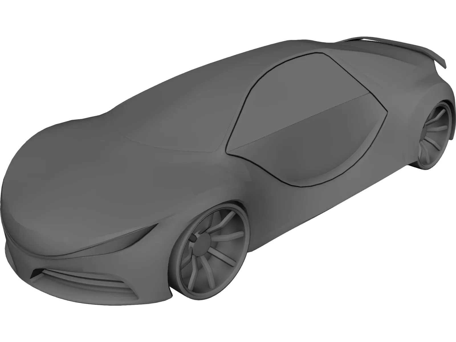 Z02 Concept Car 3D Model main preview