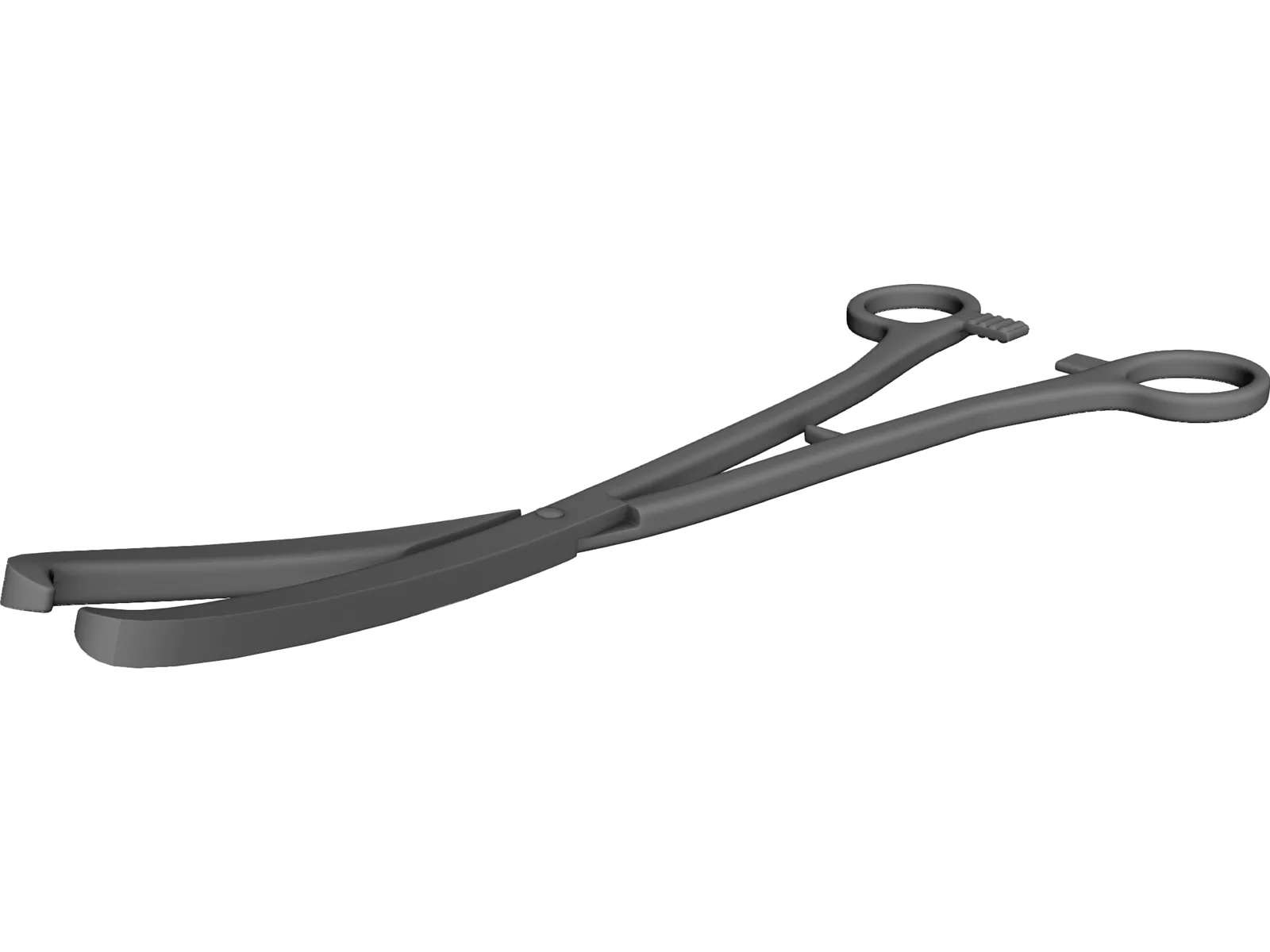 Medical Scissor Kocher 3D Model main preview