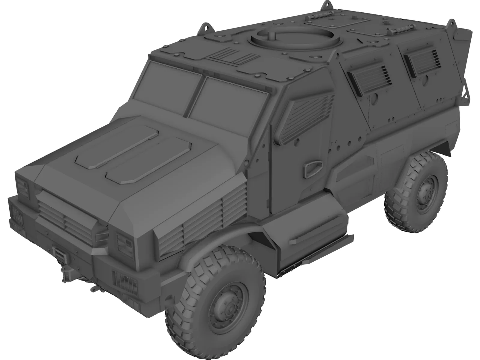 MRAP 3D Model main preview