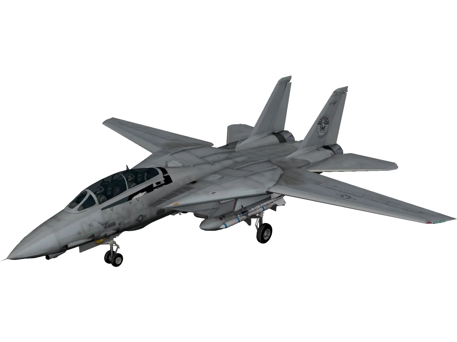 Grumman F-14 Tomcat 3D Model main preview
