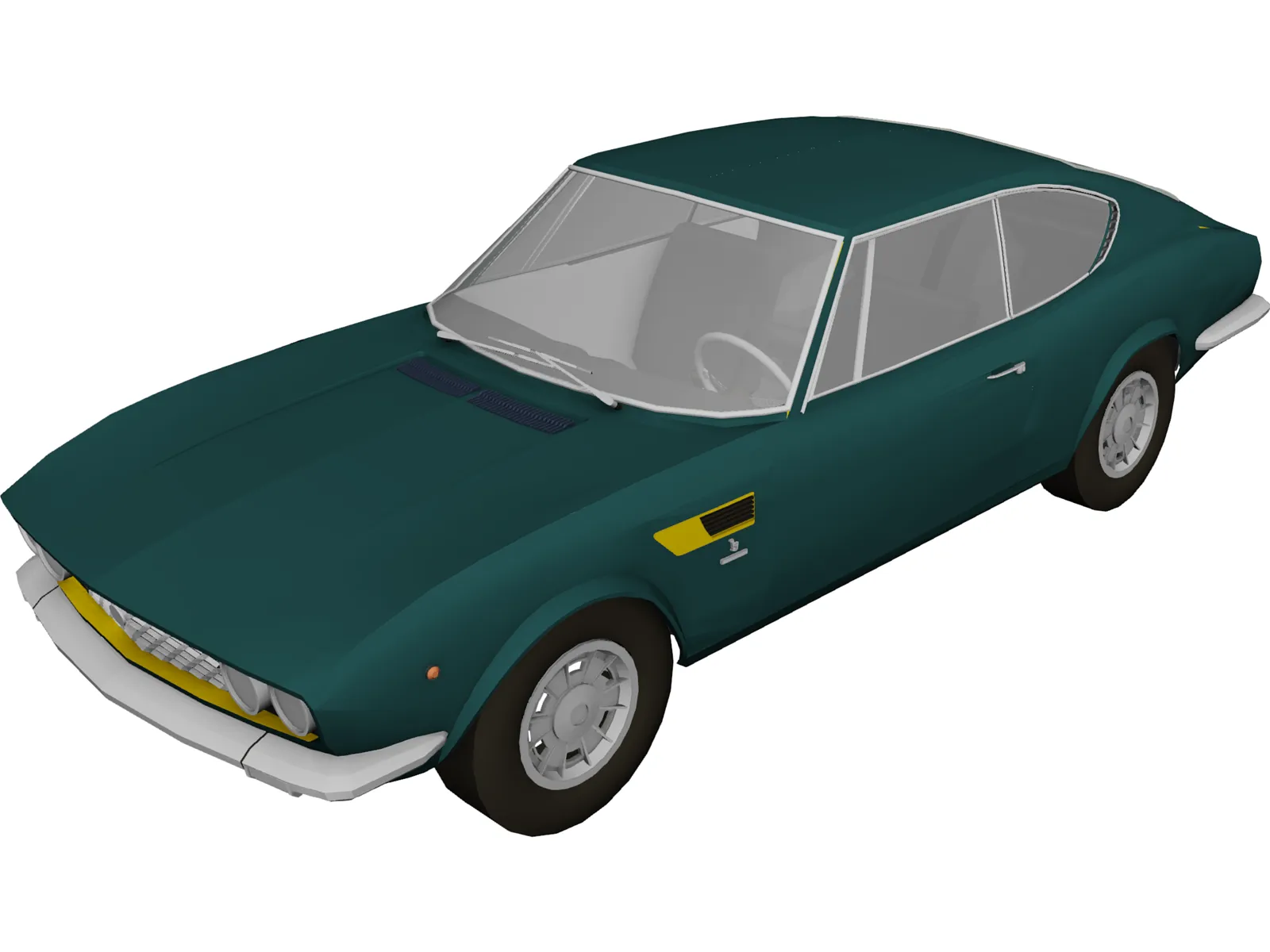 Fiat Dino Coupe (1967) 3D Model main preview