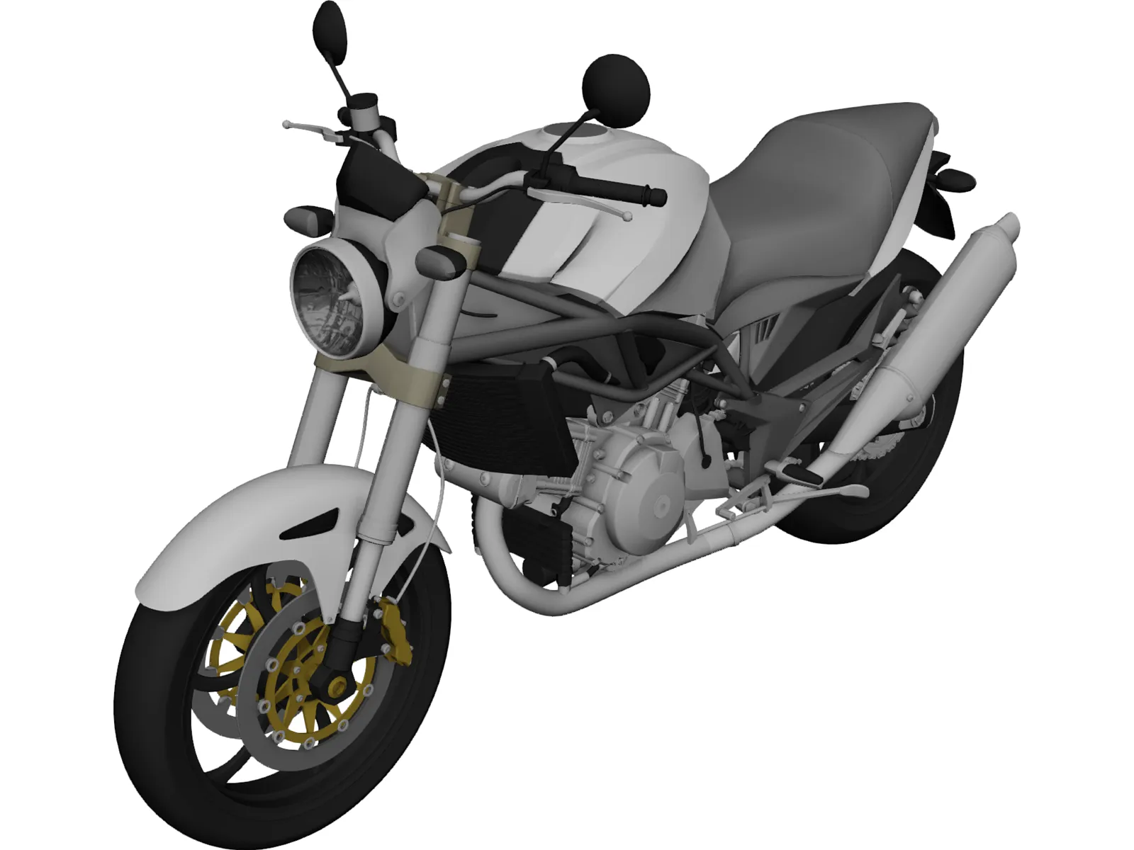 Cagiva Raptor 1000 3D Model main preview