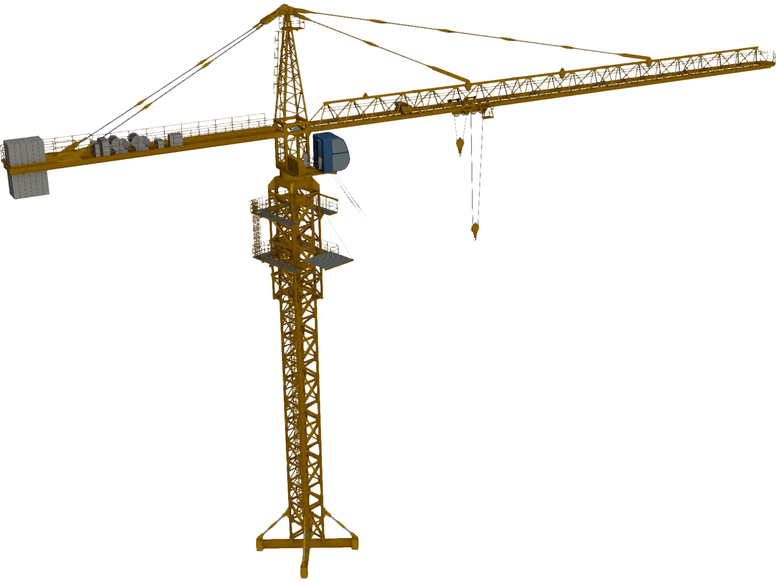 Tower Crane 3D Model main preview