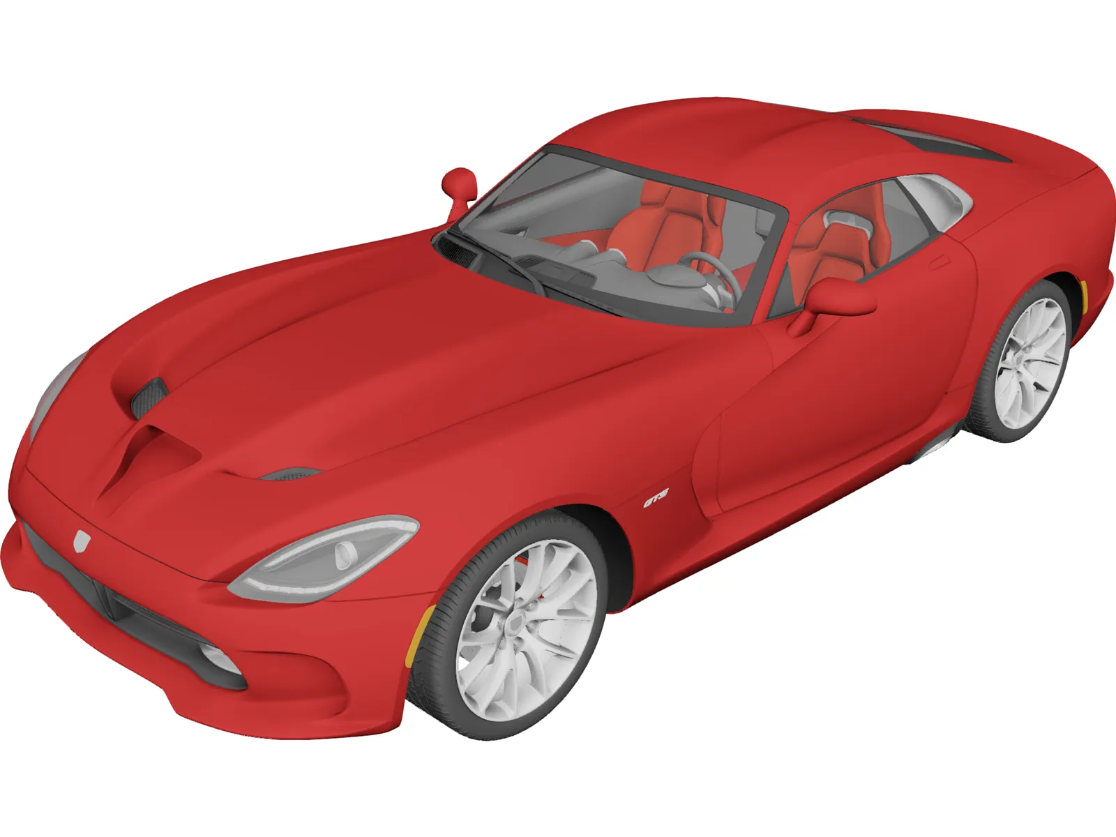 Dodge Viper GTS (2013) 3D Model main preview