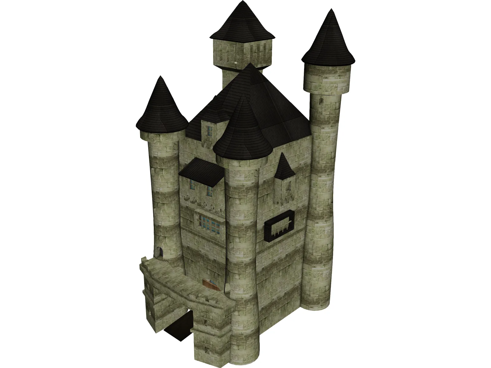 Dark Castle 3D Model main preview