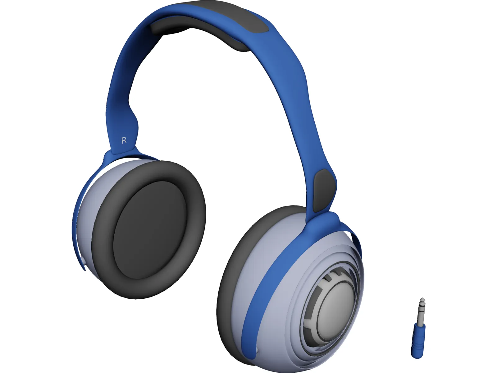 Headphones 3D Model main preview
