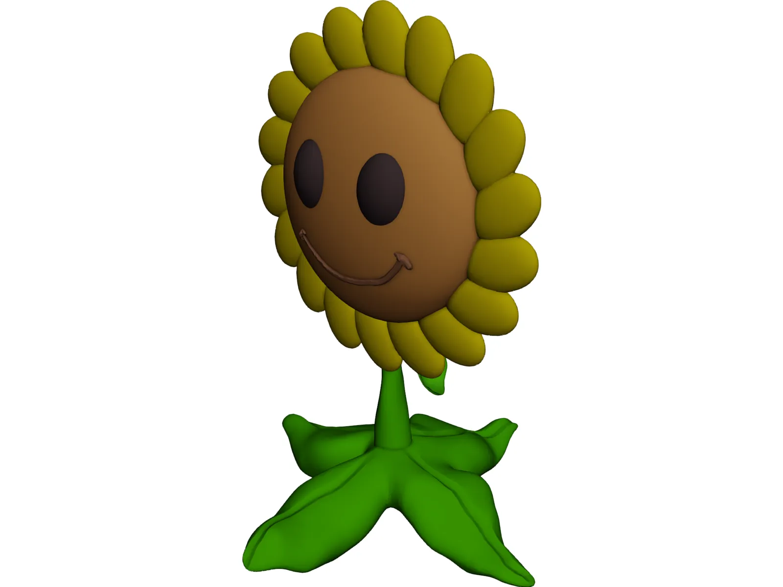 Sunflower 3D Model main preview