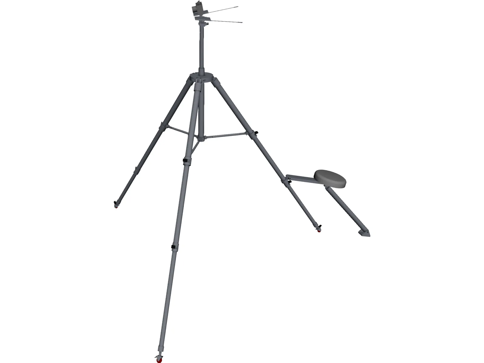 Camera Tripod 3D Model main preview