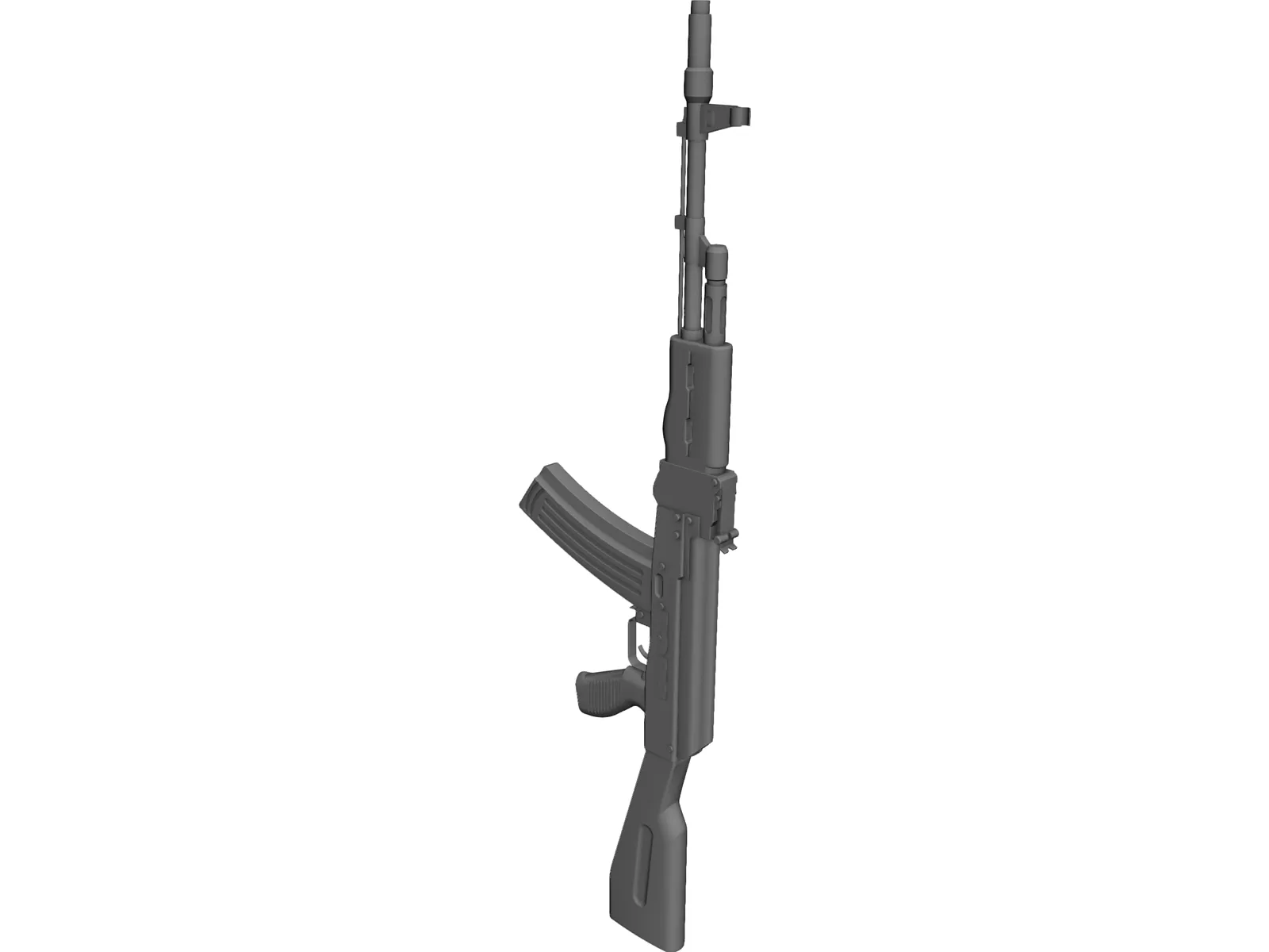 Ak 47 3D Model main preview
