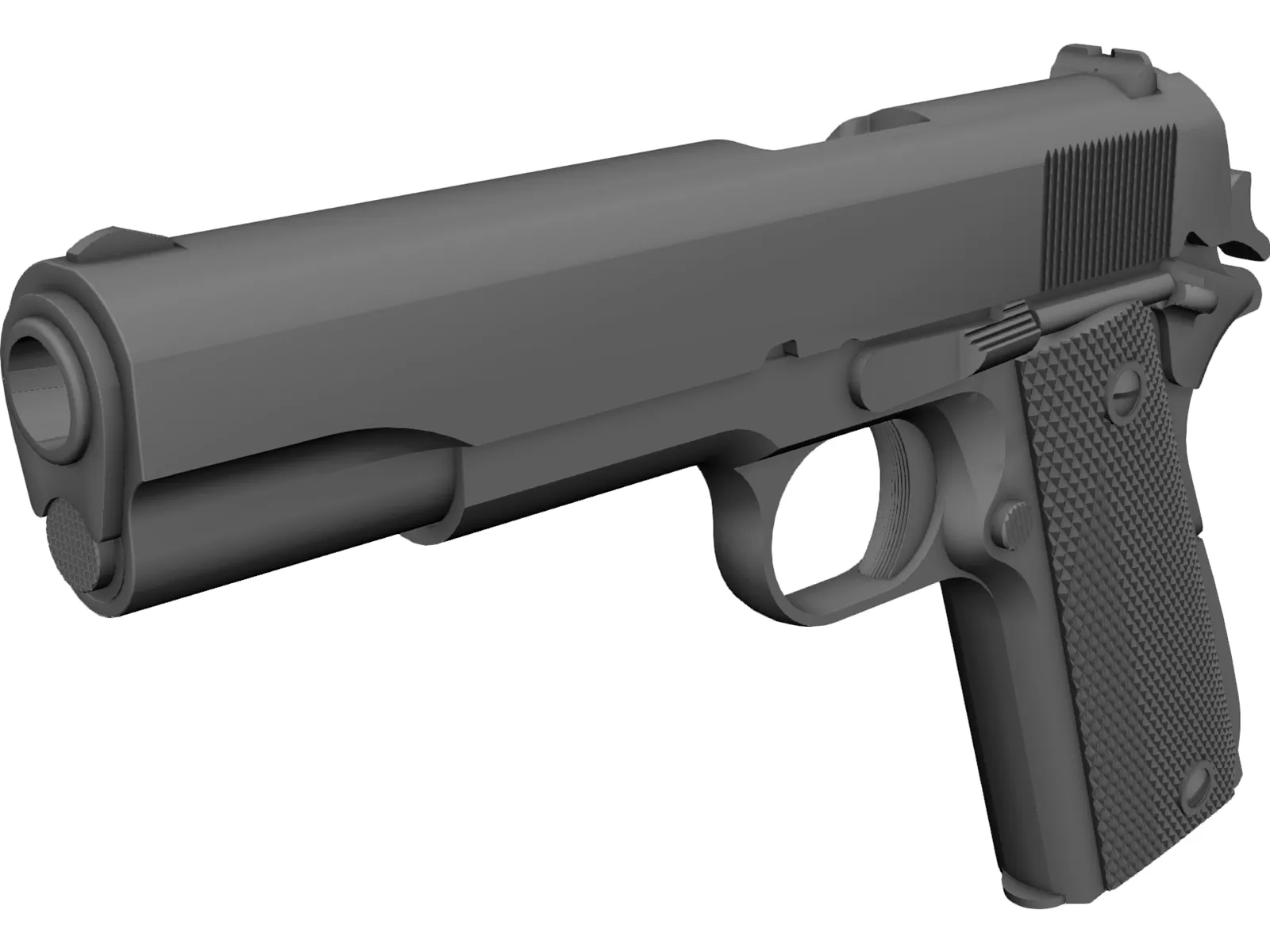 Colt 1911 Automatic 3D Model main preview