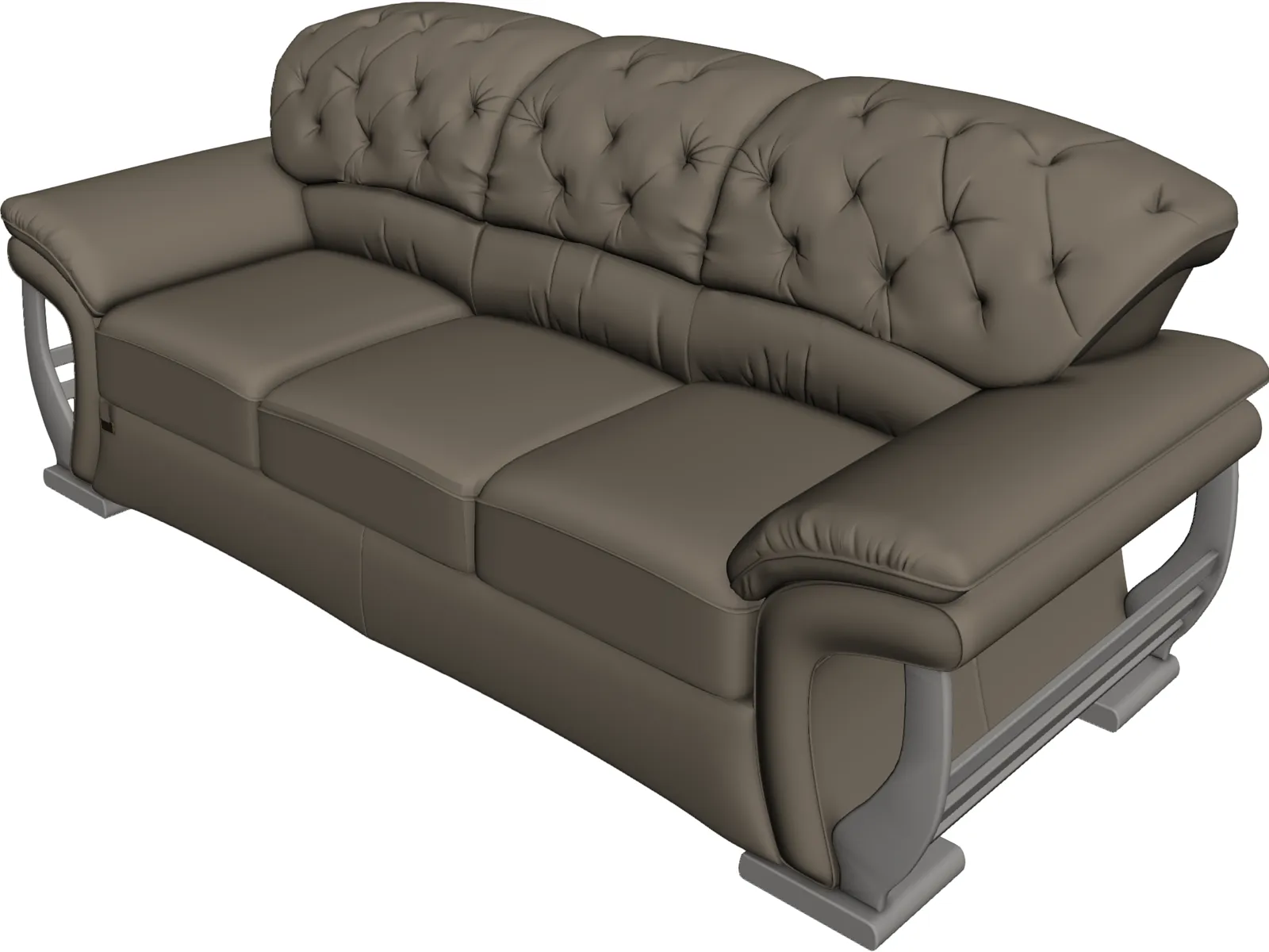 Fashion Multiplayer Sofa 3D Model main preview
