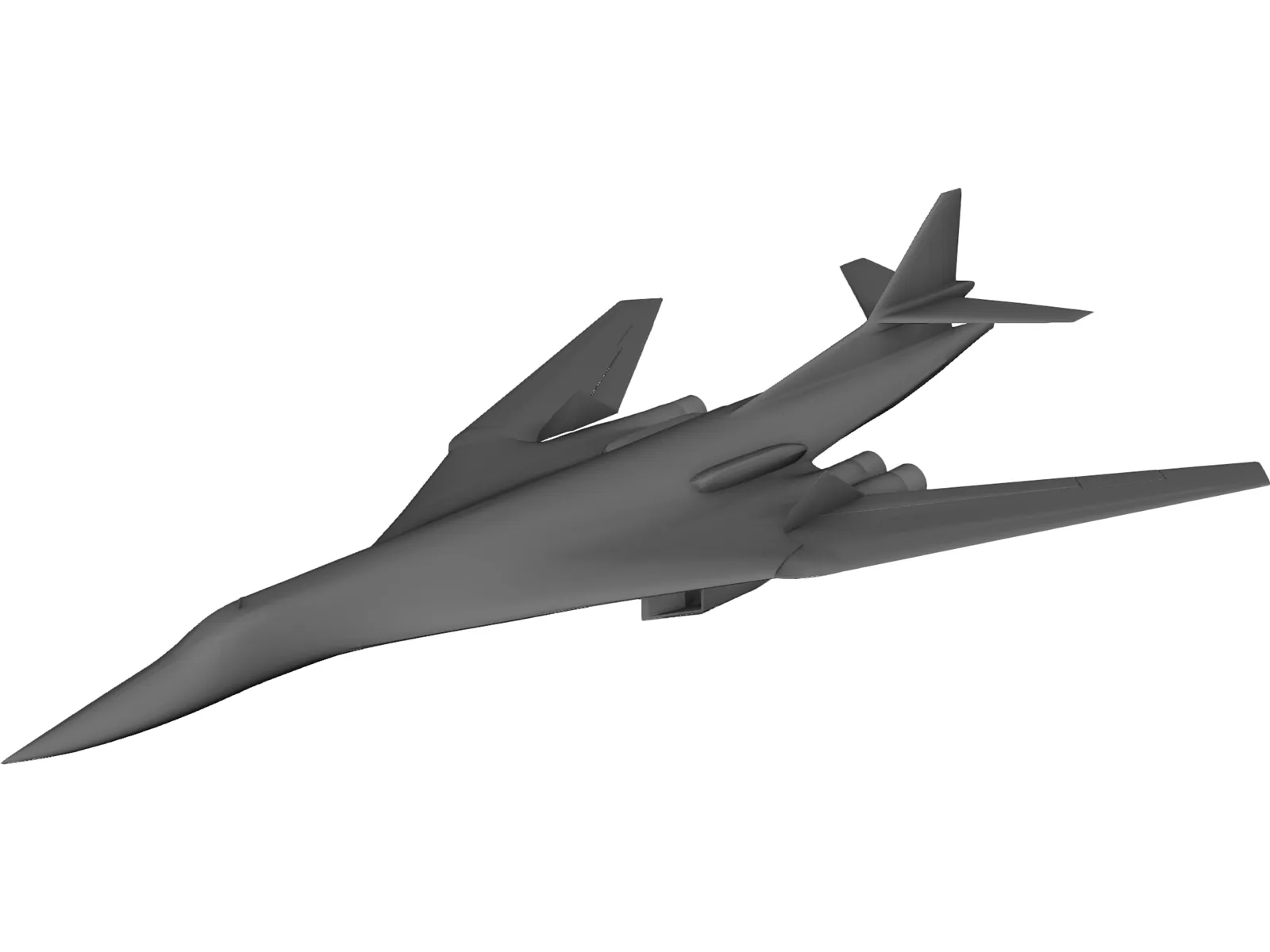 Tupolev Tu-160 3D Model main preview
