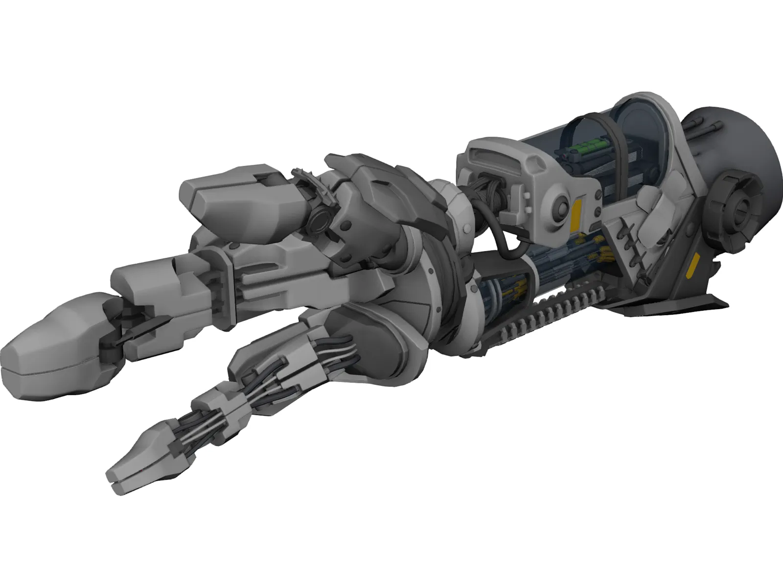 Robot Hand 3D Model main preview