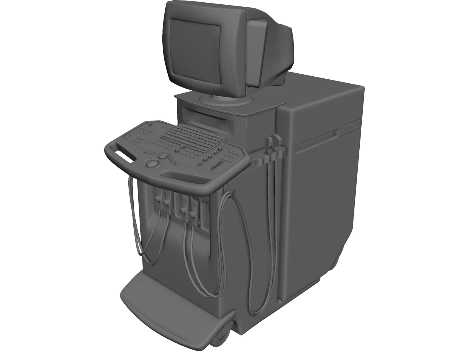 Ultrasound Machine 3D Model main preview