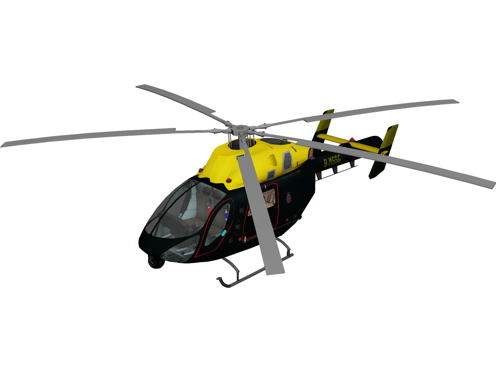MD-902 Explorer Police 3D Model main preview