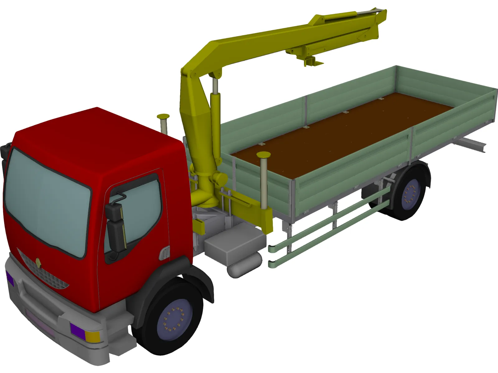 Renault Midlum 3D Model main preview