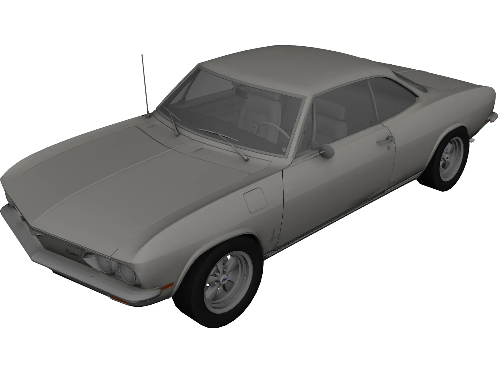 Chevrolet Corvair Monza (1969) 3D Model main preview