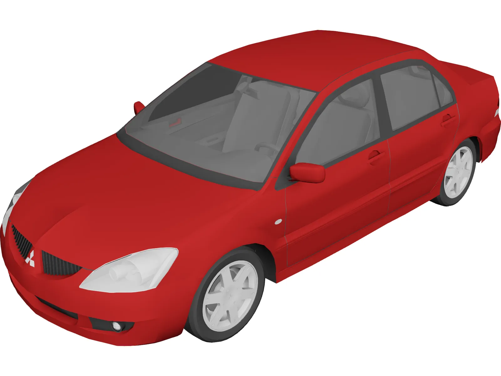 Mitsubishi Lancer (2004) 3D Model main preview