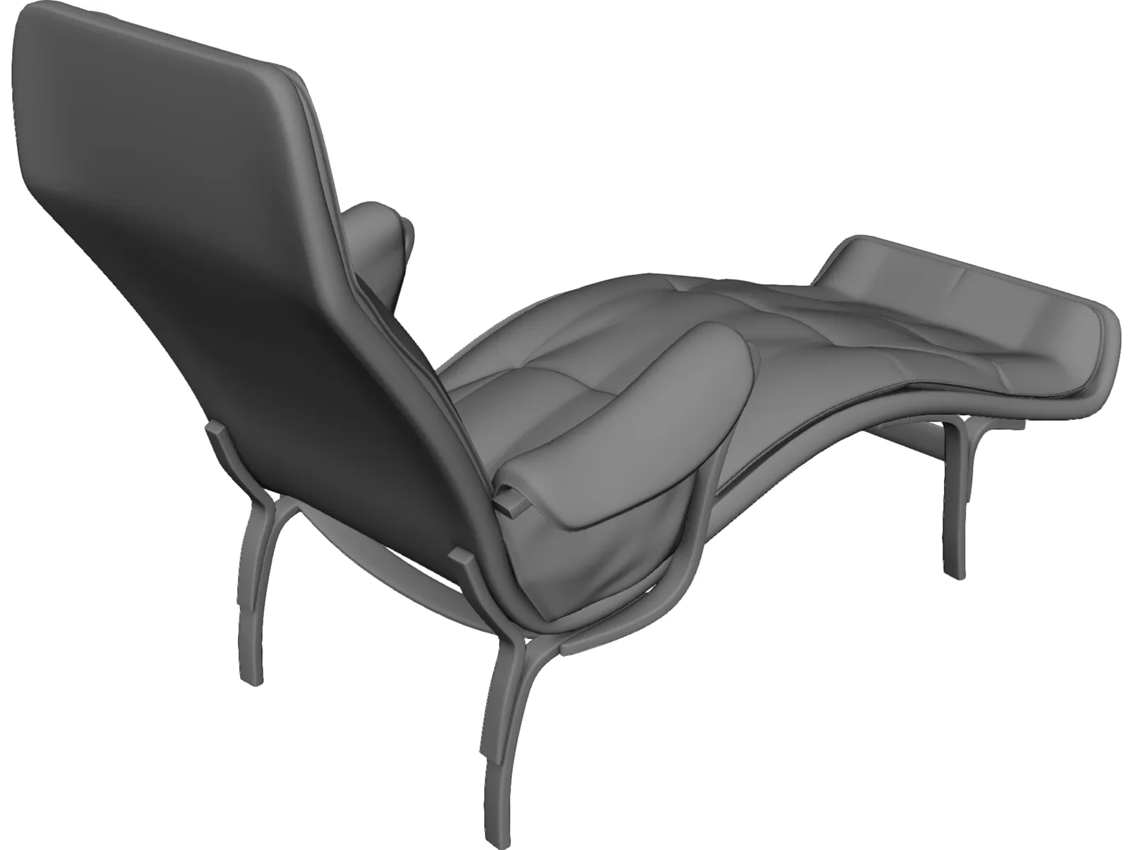 Luxury Chair 3D Model main preview
