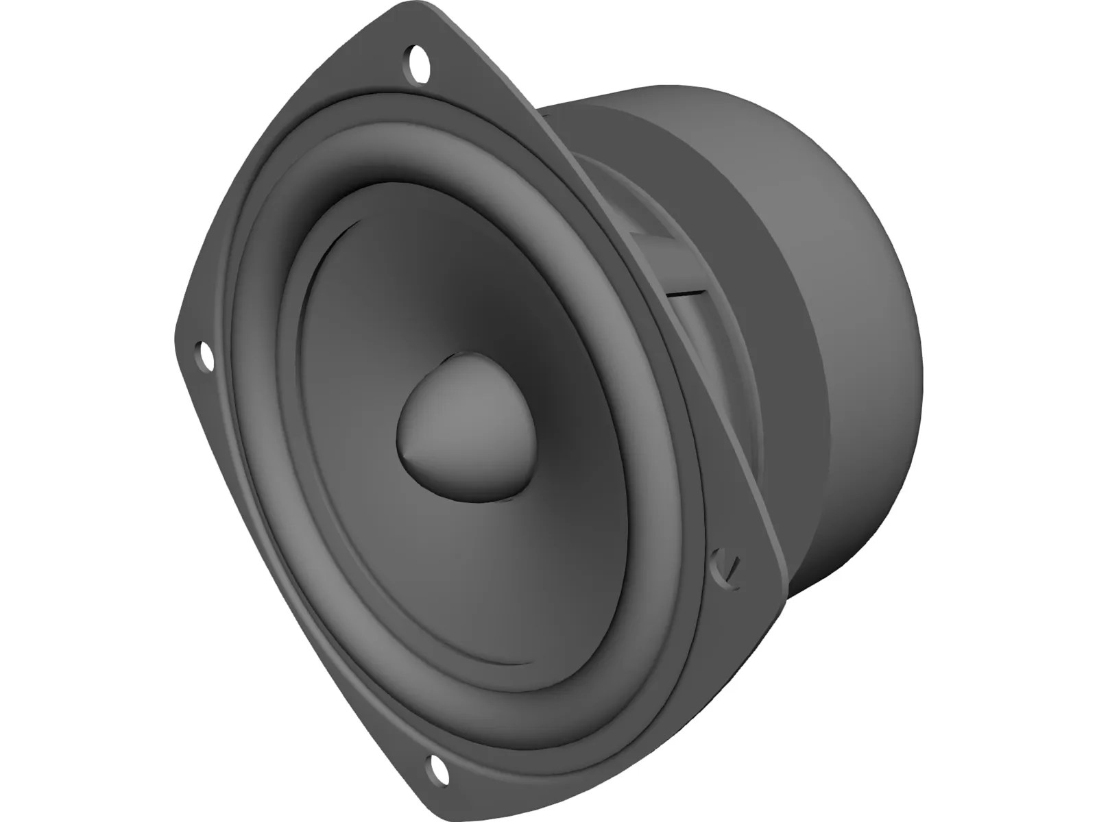 Tang Band W3-593S Speaker 3D Model main preview