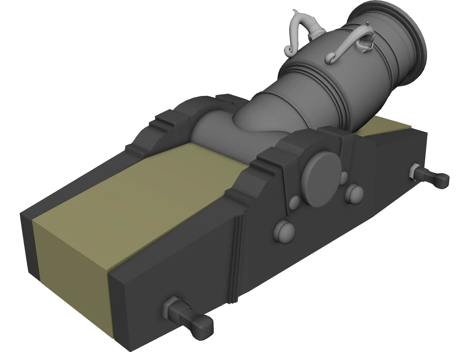 Ancient Mortar 3D Model main preview