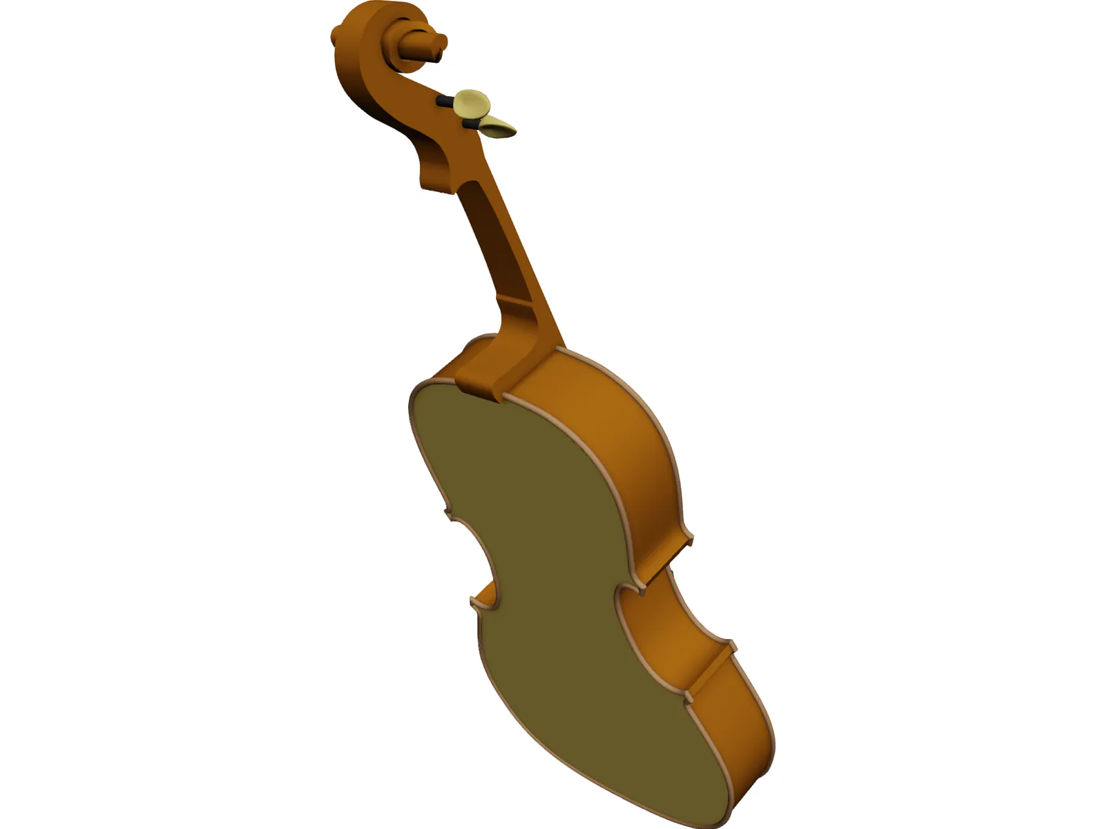 Cello 3D Model main preview