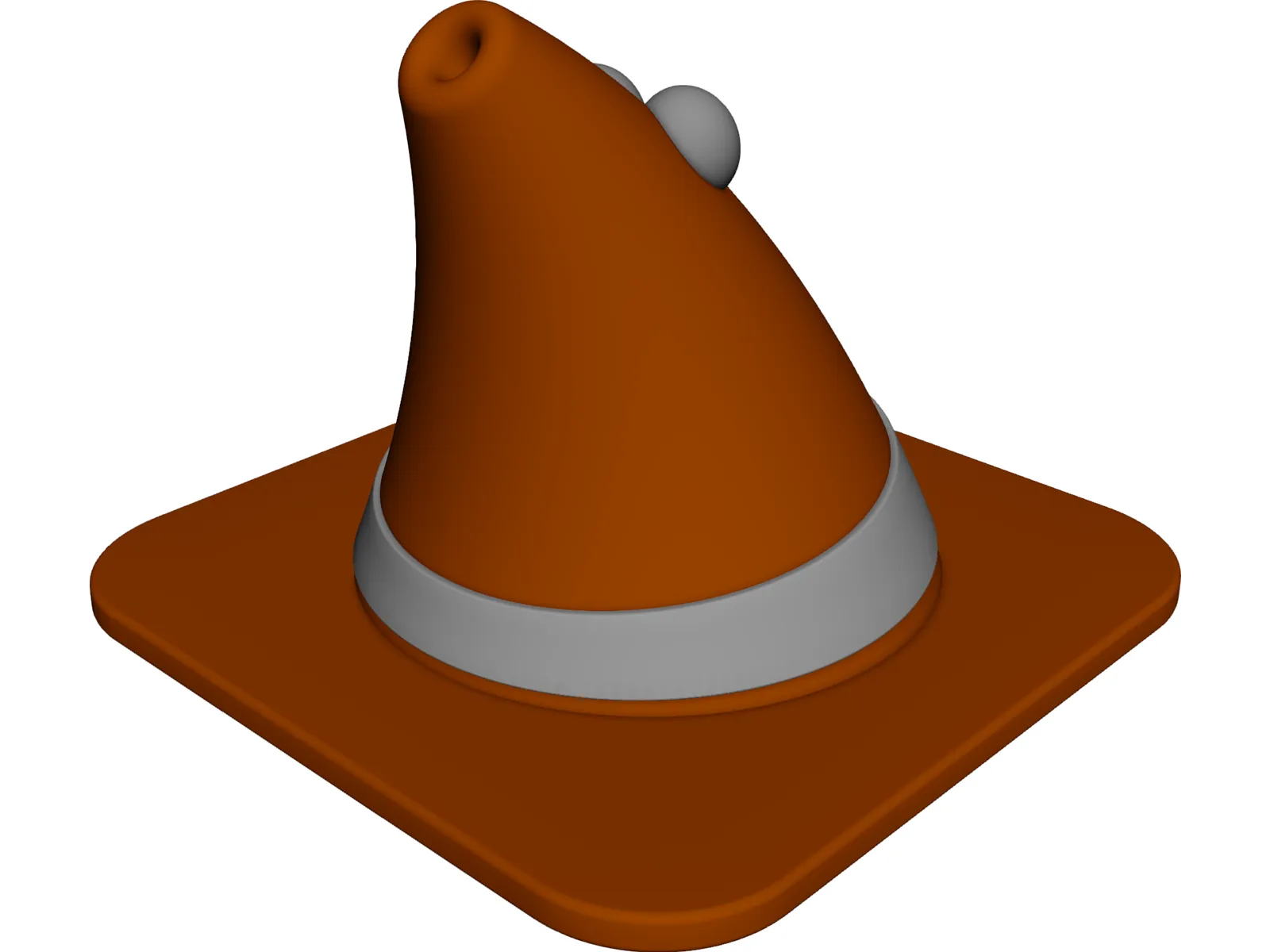 Angry Cone 3D Model main preview