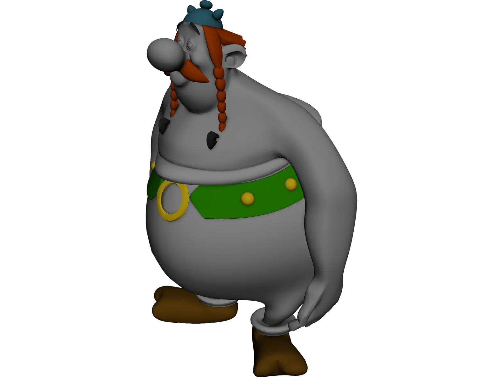 Obelix 3D Model main preview