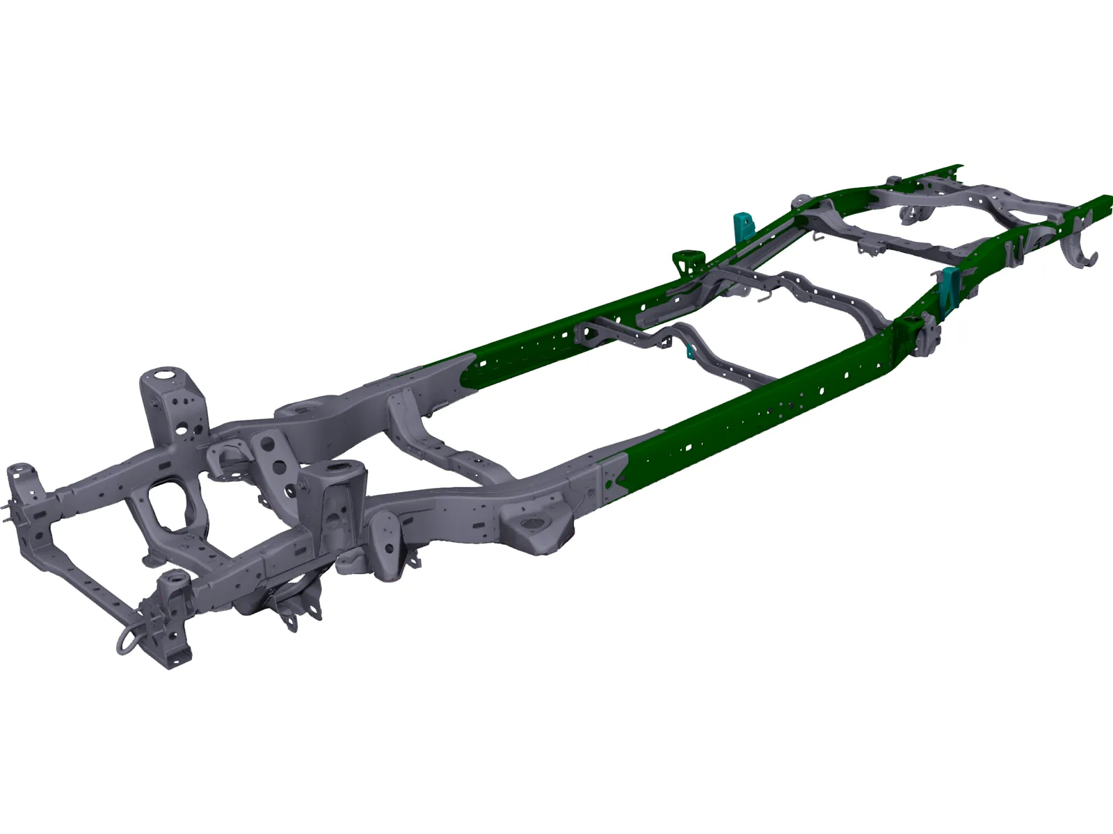 Toyota Tacoma Chassis (2015) 3D Model main preview