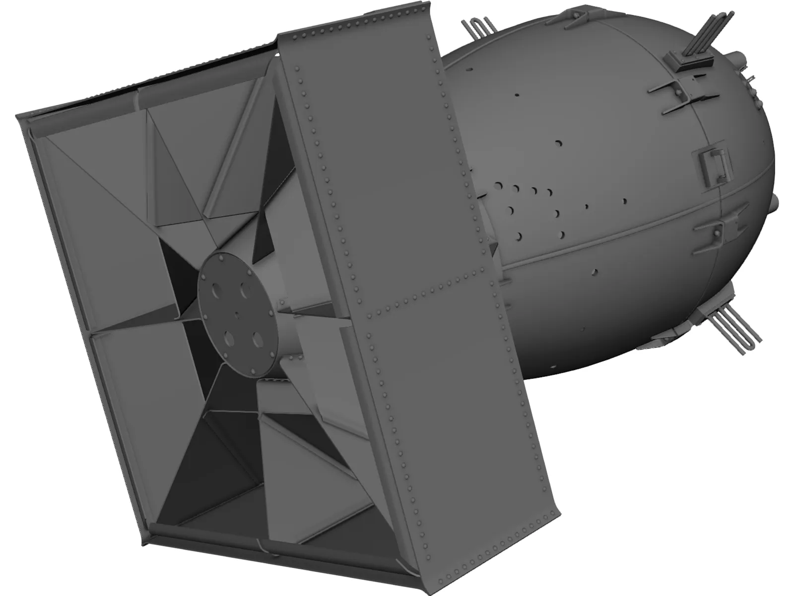 Atom Bomb 3D Model main preview