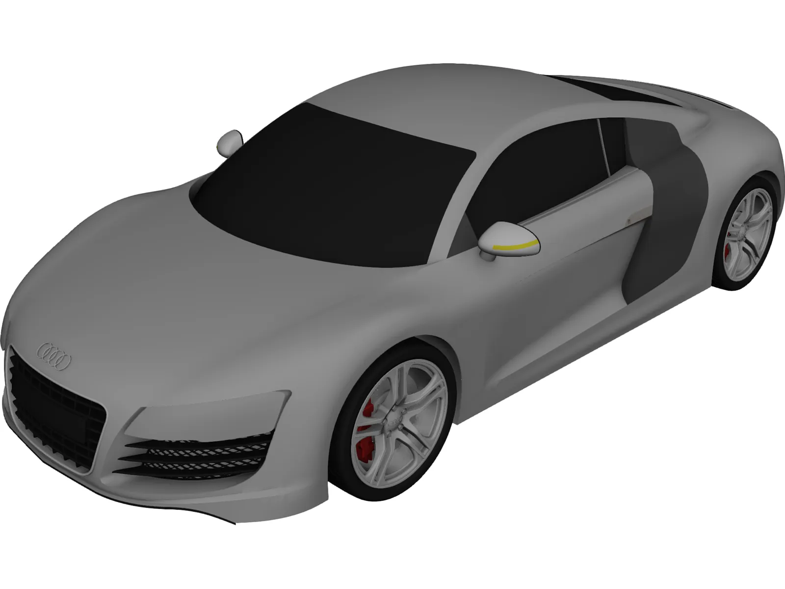 Audi R8 3D Model main preview