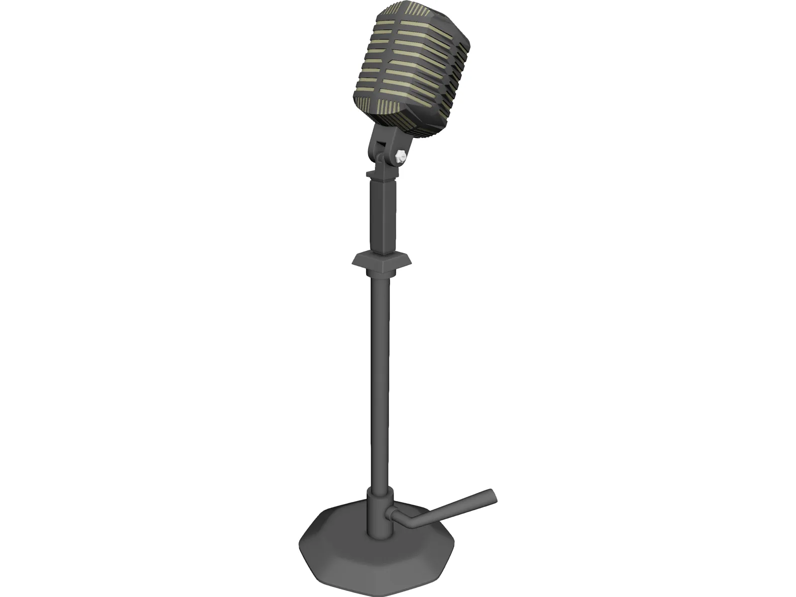 Microfone 3D Model main preview