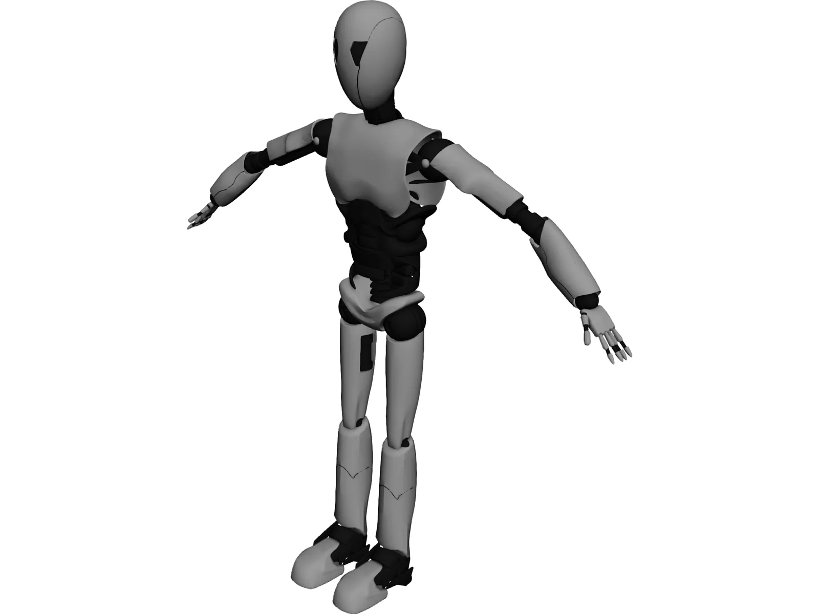 Electronic Robot 3D Model main preview