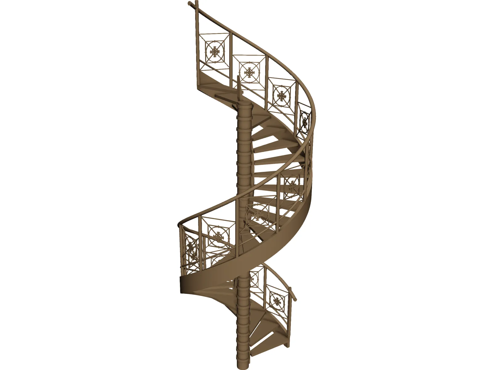 Stairs 3D Model main preview