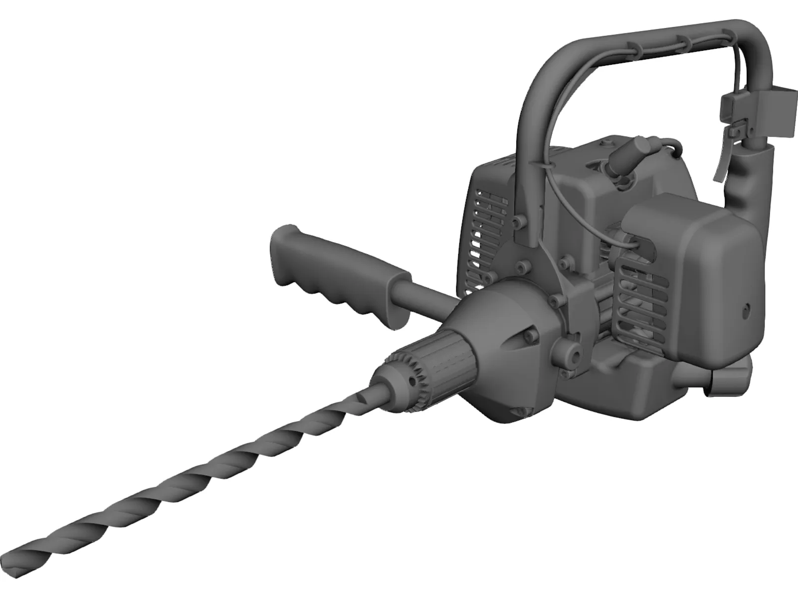 Hand Drill 3D Model main preview