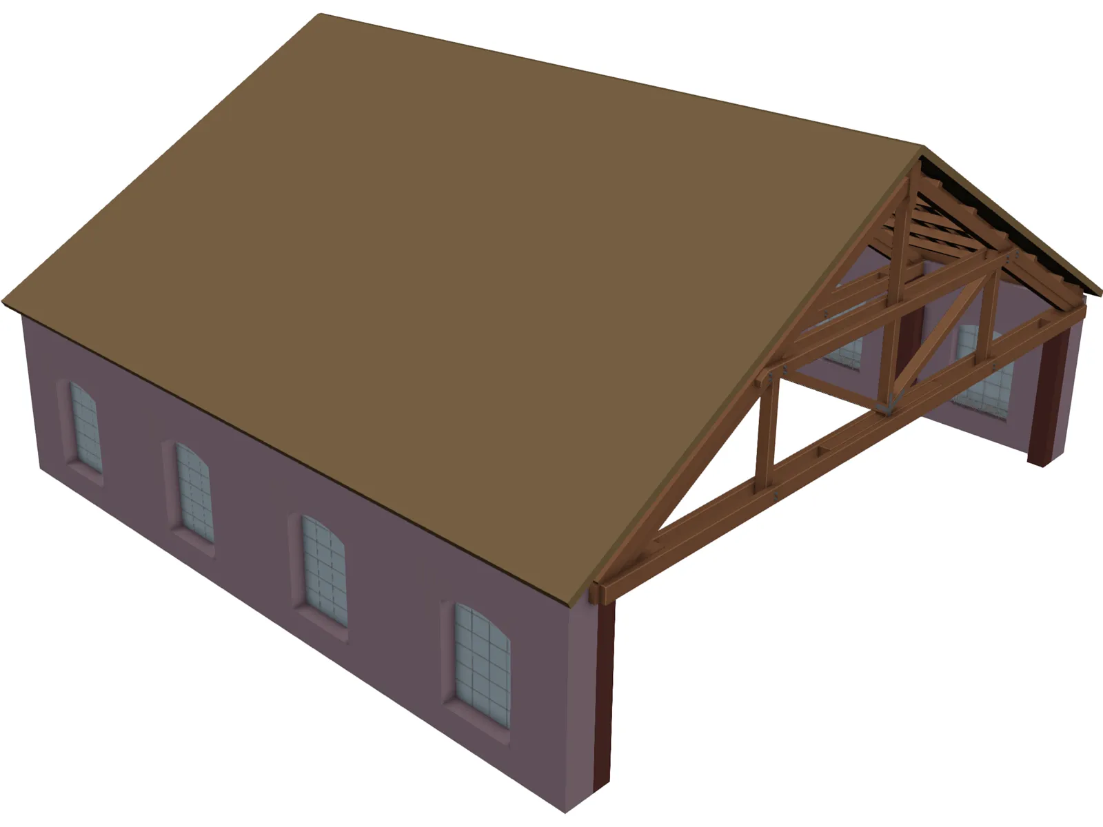 Shed 3D Model main preview