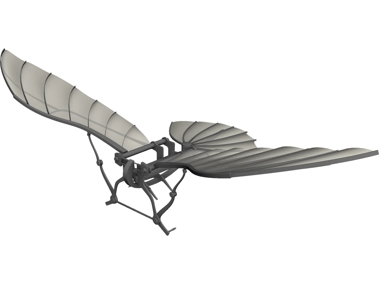 Fly Machine Leonardo Da Vincy 3D Model main preview