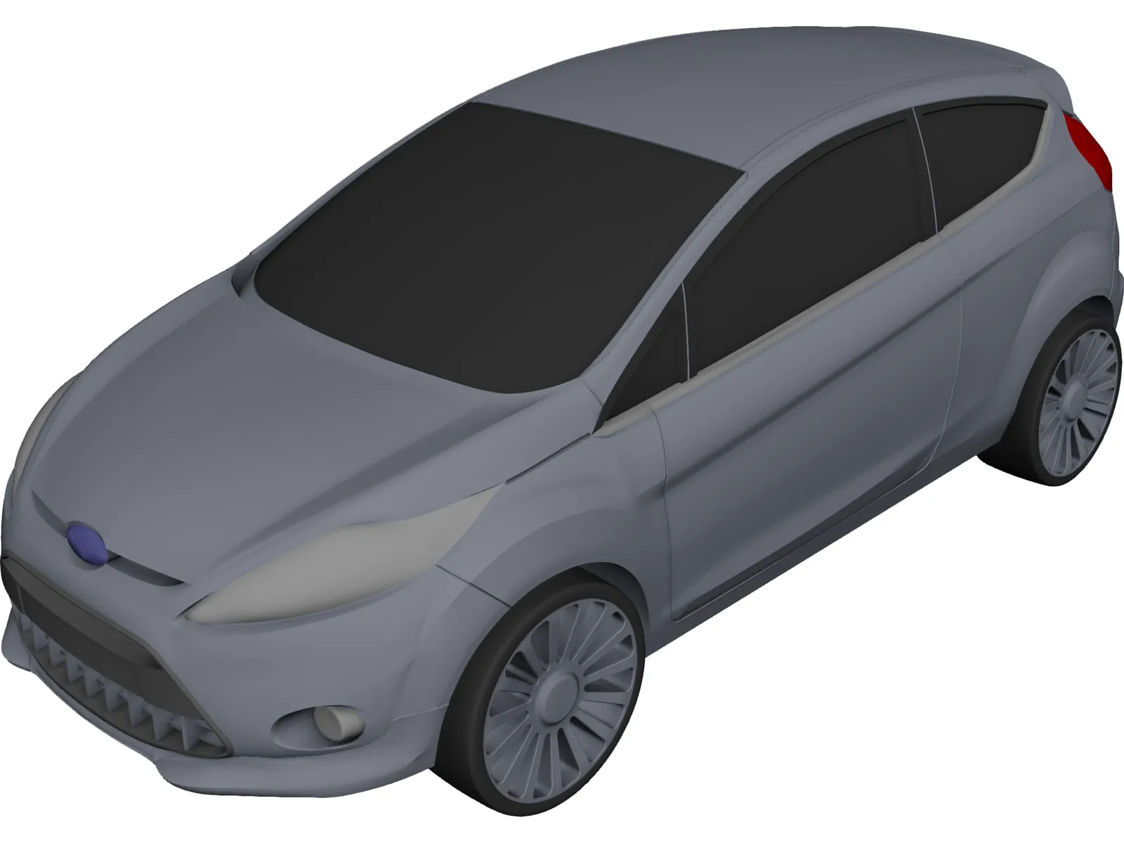 Ford Fiesta 3D Model main preview