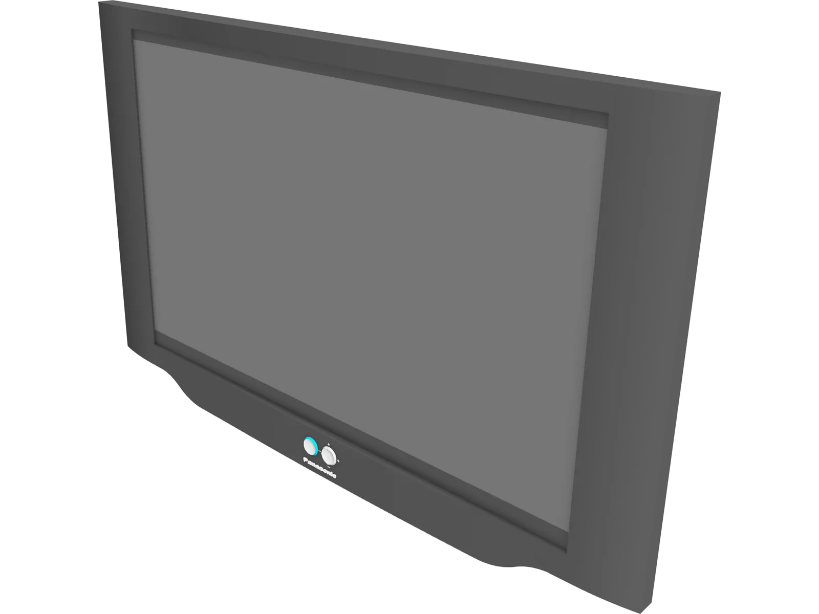 Panasonic Plasma TV 3D Model main preview